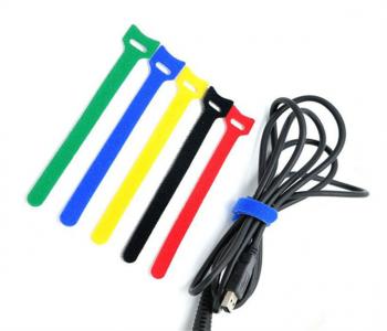 Magic hook and loop cable tie