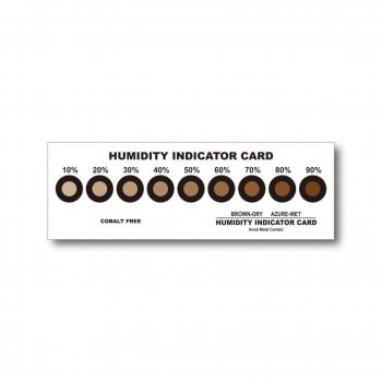 Brown humidity indicator card 