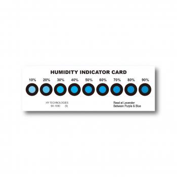 Blue humidity indicator card